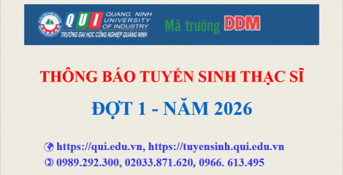 THÔNG BÁO TUYỂN SINH ĐÀO TẠO THẠC SĨ ĐỢT 1 NĂM 2026