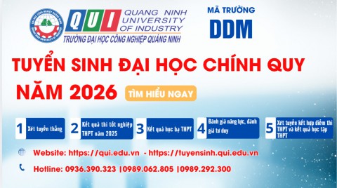 Thông báo tuyển sinh đại học chính quy năm 2026